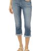 Silver Jeans Co. Silver Jeans Co. Elyse Curvy Distressed Mid Rise Capri Jeans - 1