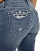 Silver Jeans Co. Silver Jeans Co. Elyse Curvy Distressed Mid Rise Capri Jeans - 4