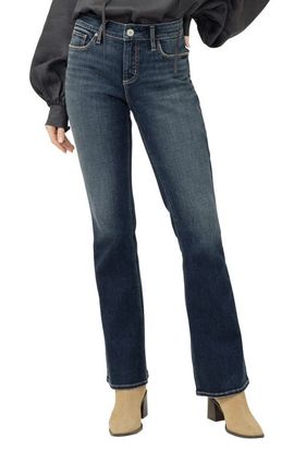Silver Jeans Co. Silver Jeans Co. Elyse Curvy Mid Rise Slim Bootcut Jeans