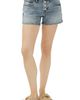Silver Jeans Co. Silver Jeans Co. Exposed Button Mid Rise Denim Boyfriend Shorts - 1