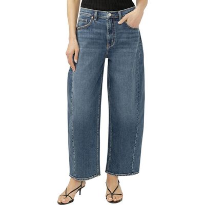 Silver Jeans Co. Silver Jeans Co. Horseshoe High Waist Ankle Barrel Jeans