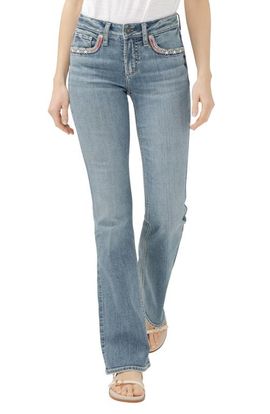 Silver Jeans Co. Silver Jeans Co. Suki Americana Curvy Mid Rise Bootcut Jeans
