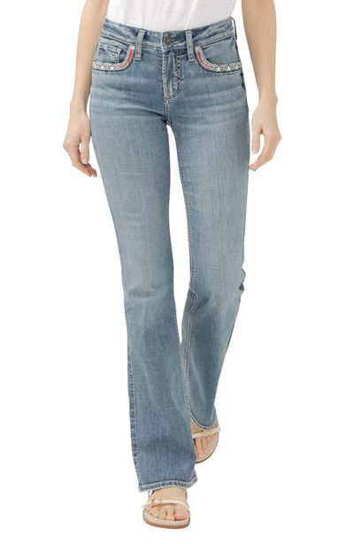 Silver Jeans Co. Silver Jeans Co. Suki Americana Curvy Mid Rise Bootcut Jeans
