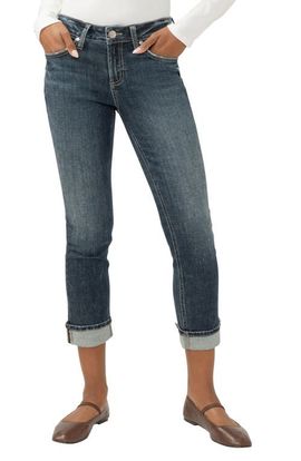 Silver Jeans Co. Silver Jeans Co. Suki Curvy Mid Rise Crop Straight Leg Jeans