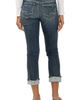 Silver Jeans Co. Silver Jeans Co. Suki Curvy Mid Rise Crop Straight Leg Jeans - 2