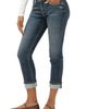 Silver Jeans Co. Silver Jeans Co. Suki Curvy Mid Rise Crop Straight Leg Jeans - 3