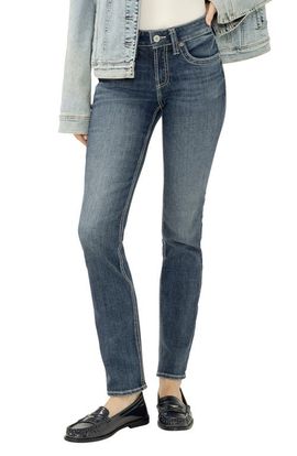 Silver Jeans Co. Silver Jeans Co. Suki Curvy Mid Rise Straight Leg Jeans