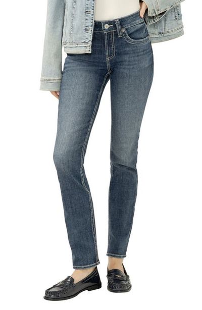 Silver Jeans Co. Silver Jeans Co. Suki Curvy Mid Rise Straight Leg Jeans