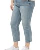 Silver Jeans Co. Silver Jeans Co. Suki Curvy Raw Hem Mid Rise Crop Straight Leg Jeans - 3