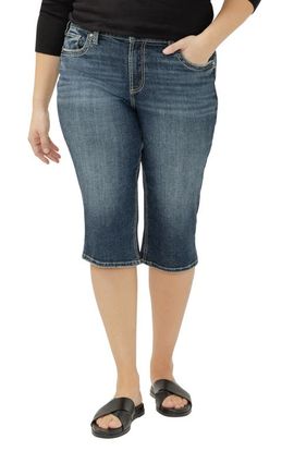Silver Jeans Co. Silver Jeans Co. Suki Heritage Curvy Mid Rise Capri Jeans