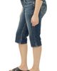 Silver Jeans Co. Silver Jeans Co. Suki Heritage Curvy Mid Rise Capri Jeans - 3
