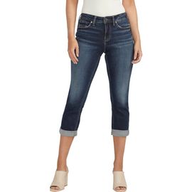 Silver Jeans Co. Silver Jeans Co. Suki Luxe Stretch Curvy Capri Jeans
