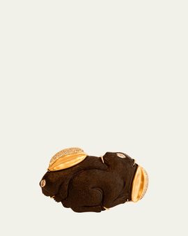 Silvia Furmanovich 18K Yellow Gold Double Rabbit Wood Bracelet with Diamonds