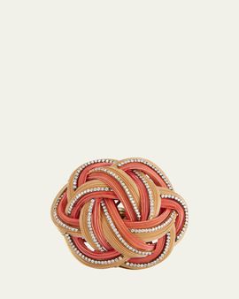 Silvia Furmanovich 18K Yellow Gold Ring with Bamboo and Brown Diamonds