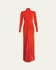 Silvia Tcherassi Birdy Twisted Cutout Long-Sleeve Maxi Dress - 1