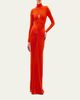 Silvia Tcherassi Birdy Twisted Cutout Long-Sleeve Maxi Dress - 2