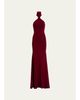 Silvia Tcherassi Feist Ruched Jersey Halter Maxi Dress - 1