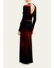 Silvia Tcherassi Gabbice Bead Tubular Collar Long-Sleeve Maxi Dress - 3