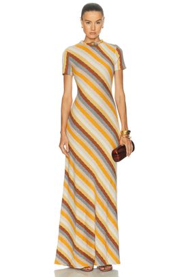 silvia tcherassi leonor cutout linen maxi dress Leonor Cutout Linen Maxi Dress By Silvia Tcherassi | Moda Operandi