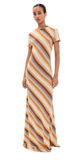 Silvia Tcherassi Silvia Tcherassi Allie Maxi Dress Multi Color Stripes