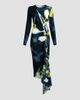 Silvia Tcherassi Women's Ananya Printed Draped Midi Dress - 1
