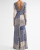 Silvia Tcherassi Women's Basia Abstract Striped Jersey Long-Sleeve Maxi Dress - 3