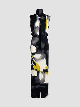 Silvia Tcherassi Women's Cody Floral Draped Maxi Dress