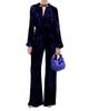 Silvia Tcherassi Women's Como Striped Velvet Straight-Leg Pants - 2