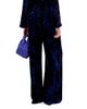 Silvia Tcherassi Women's Como Striped Velvet Straight-Leg Pants - 4