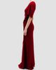 Silvia Tcherassi Women's Doli Satin Draped Column Gown - 3