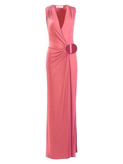 Silvia Tcherassi Women's Fadila Surplice Maxi Dress