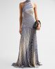 Silvia Tcherassi Women's Leonore Multi Striped Halter Maxi Dress - 2