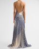 Silvia Tcherassi Women's Leonore Multi Striped Halter Maxi Dress - 3
