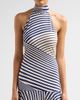 Silvia Tcherassi Women's Leonore Multi Striped Halter Maxi Dress - 5