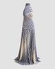 Silvia Tcherassi Women's Leonore Multi Striped Halter Maxi Dress - 6