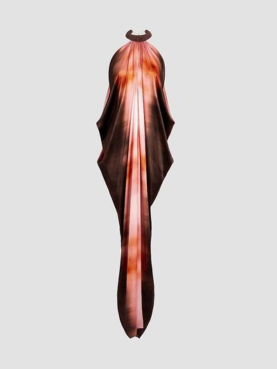 Silvia Tcherassi Women's Mene Dyed Drape Maxi Dress