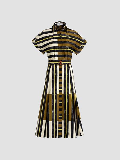 Silvia Tcherassi Women's Noor Printed Cotton Shirtdress