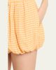 SIMKHAI Addie Textured Gingham Bubble Shorts - 5