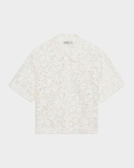 SIMKHAI Annaelle Cotton Lace Top
