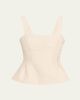SIMKHAI April Cotton Faille Bustier Top - 1