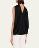 SIMKHAI Bella Sleeveless Satin Cape Top - 3