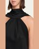 SIMKHAI Bella Sleeveless Satin Cape Top - 5