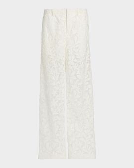 SIMKHAI Braylen Cotton Lace Carpenter Pants