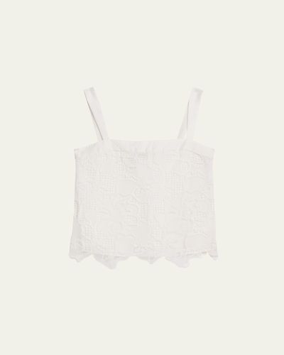 SIMKHAI Brynn Sleeveless Embroidered Top