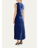 SIMKHAI Burke Draped Velvet Midi Dress - 3