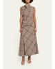 SIMKHAI Burke Plaid Cowl-Neck Maxi Dress - 2