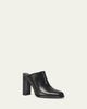 SIMKHAI Carolyn 85mm Leather Block-Heel Mules - 2