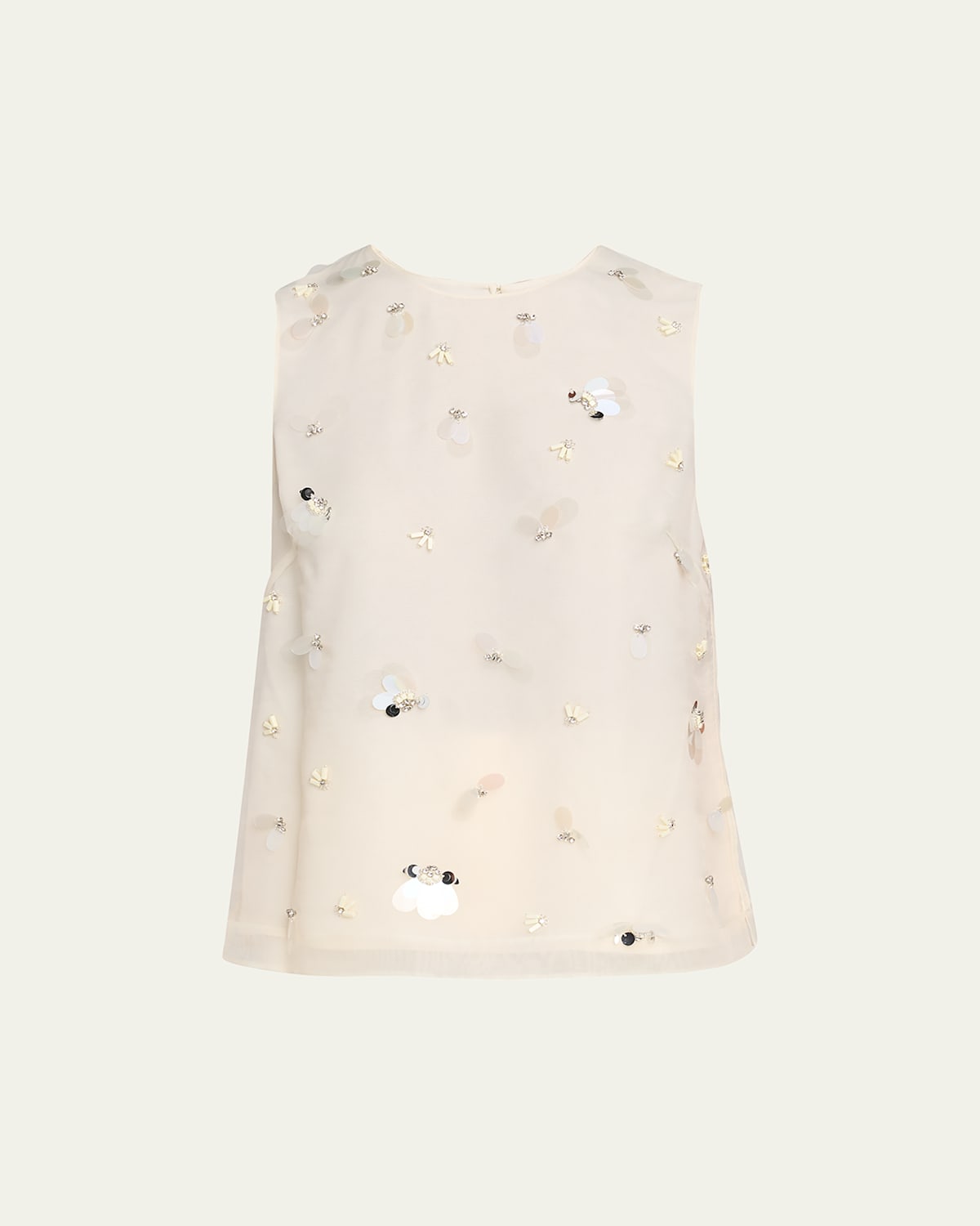 SIMKHAI Celia Sequined Sleeveless Top