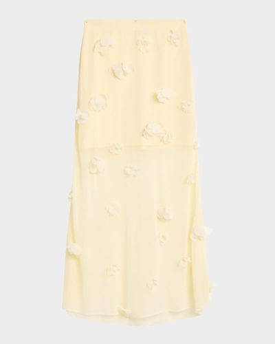 SIMKHAI Cora Floral Midi Skirt