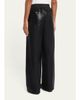 SIMKHAI Corrine Leather Pull-On Pants - 3